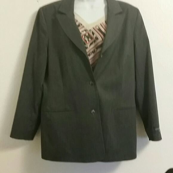 NWT Hawksley & Wicht Gray Blazer. 14P - Picture 3 of 4